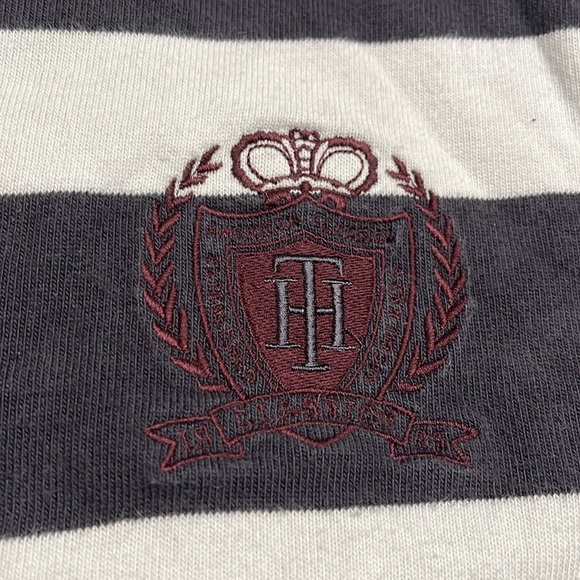 2 for $25 Tommy Hilfiger rugby long sleeve 1/4 button thick cotton shirt - Picture 5 of 5